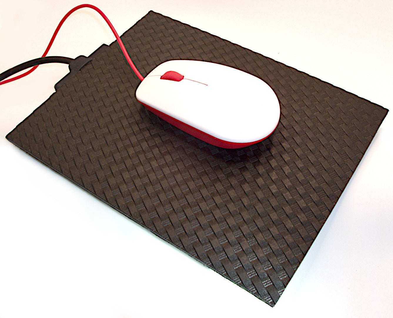 Hotmousepad with mouse Black Weave